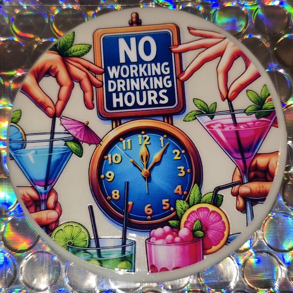 Alcohol Drinking Custom Christmas Ornament with Real Pearl #1011